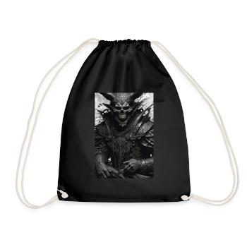 Demon - Drawstring Bag - black - Front
