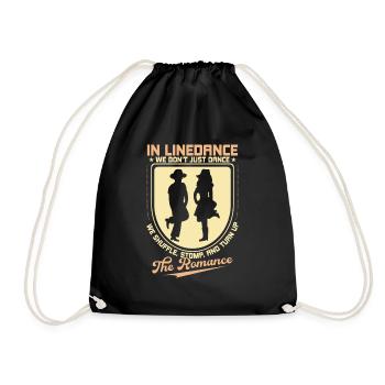 We Don't Just Dance We Shuffle, Stomp Line Dance C - Drawstring Bag - black - Front