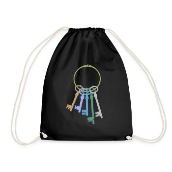 Jeu de clés - Sac de sport léger - noir - Devant