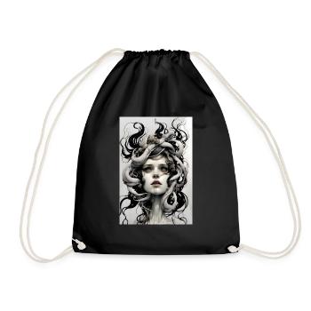 Medusa - Turnbeutel - Schwarz - Vorne