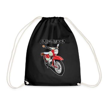 Étoile (rouge) // Illustration - Sac de sport léger - noir - Devant