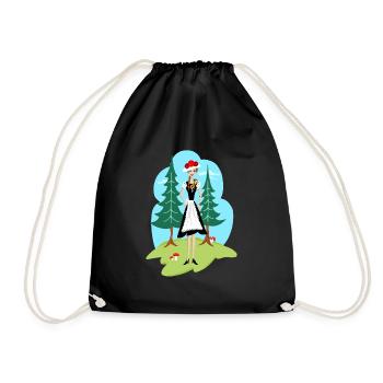 Black Forest Girl Girl - Drawstring Bag - black - Front