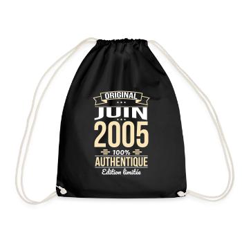20th Anniversary - Original - June 2005 - Drawstring Bag - black - Front