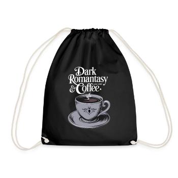 Dark Romantasy & Coffee - Turnbeutel - Schwarz - Vorne