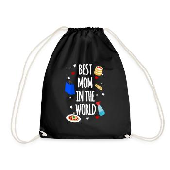 Beste Mama - Turnbeutel - Schwarz - Vorne