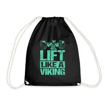 Lift Like A Viking Training wie Wikinger - Turnbeutel - Schwarz - Vorne