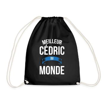 Meilleur Cédric du monde homme - Sac de sport léger - noir - Devant
