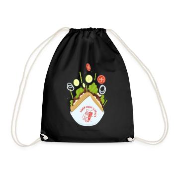 Doner makes beautiful - Drawstring Bag - black - Front
