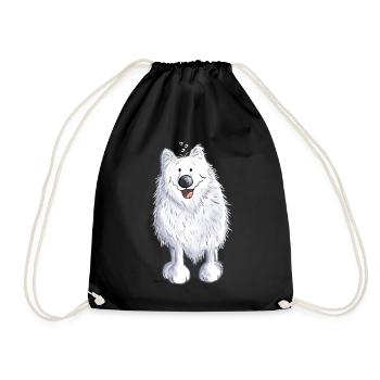 Funny Spitz - Drawstring Bag - black - Front