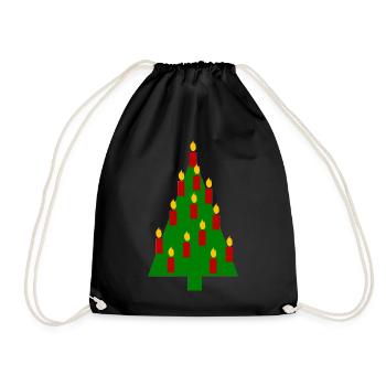 Christmas Tree Christmas - Drawstring Bag - black - Front