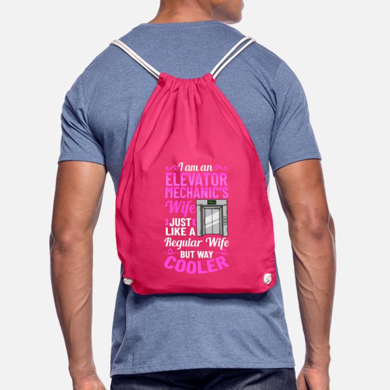 Elevator Elevator System Technician Woman Elevator Elevator Drawstring Bag
