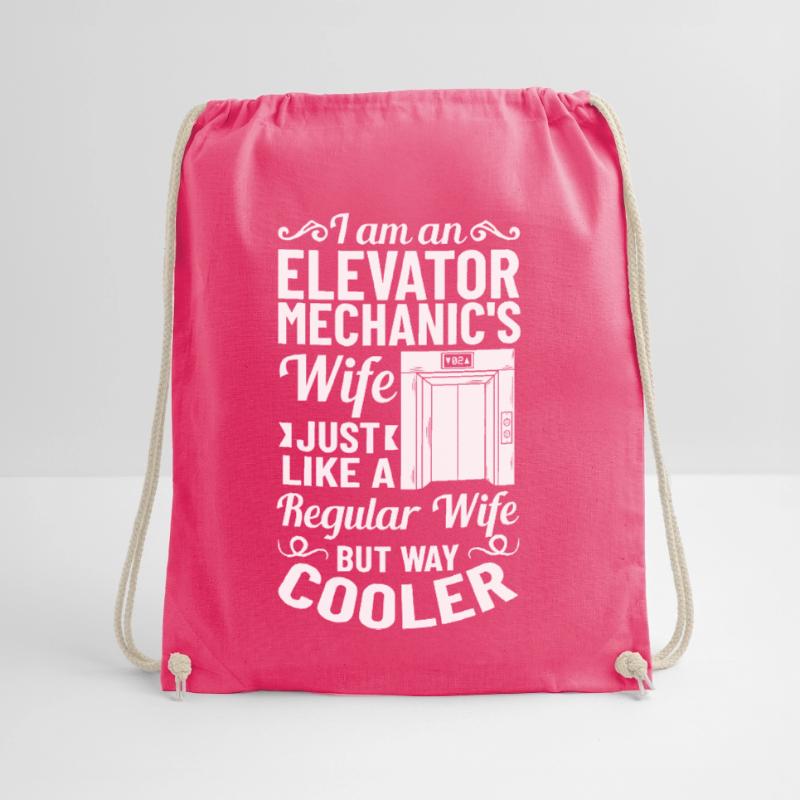 Elevator Elevator System Technician Woman Elevator Elevator Drawstring Bag