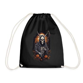 Conception démoniaque du crâne de faucheuse sinistre d’Halloween - Sac de sport léger - noir - Devant