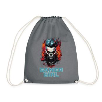Gamer Girl : Chic apocalyptique - Sac de sport léger - gris - Devant