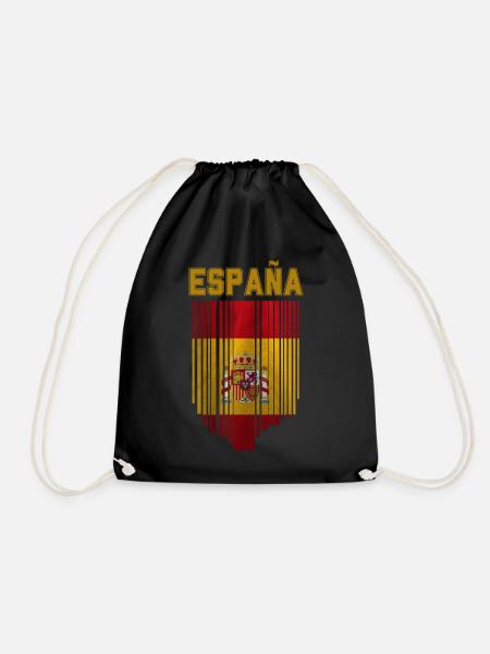 Flagge Spaniens, spanischer Stolz - Turnbeutel - Schwarz