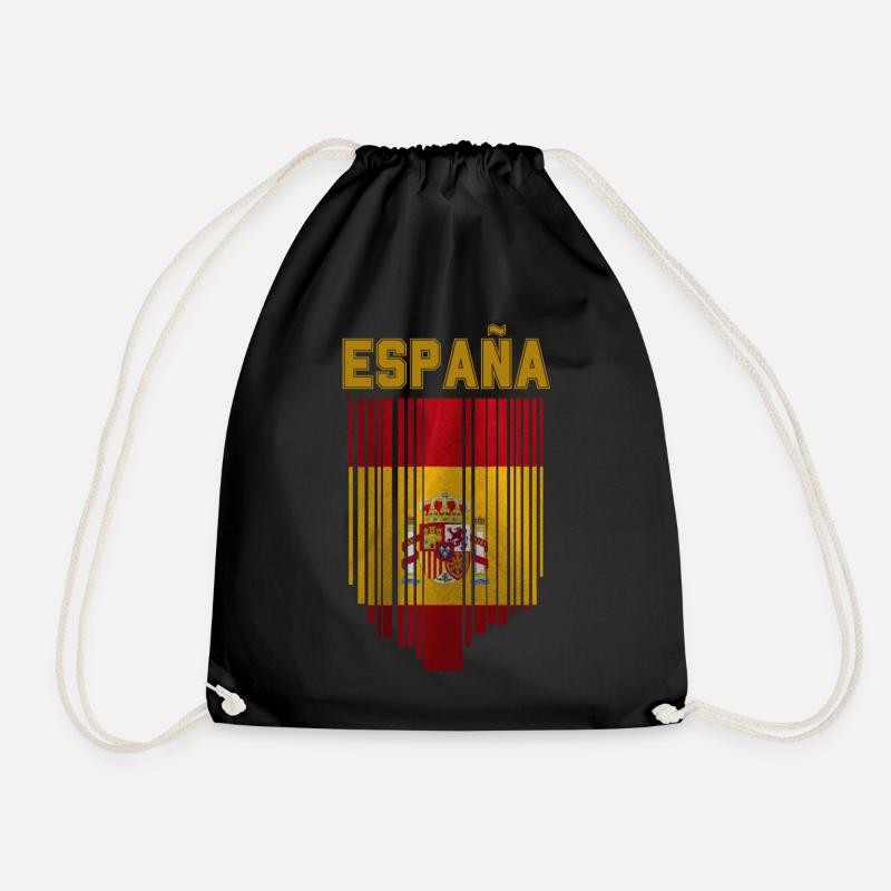 Flagge Spaniens, spanischer Stolz - Turnbeutel - Schwarz
