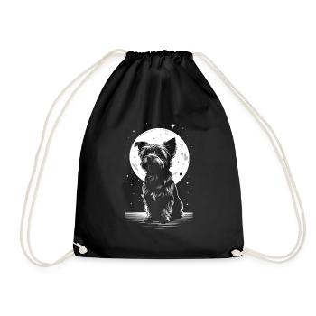 Yorkshire Terrier - Drawstring Bag - black - Front