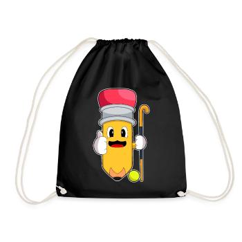 Crayon de hockey sur gazon Stick - Sac de sport léger - noir - Devant
