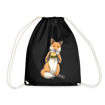 Fox Cheeseburger - Drawstring Bag - black - Front