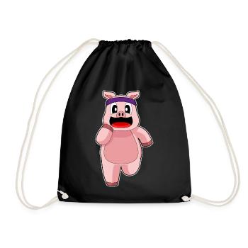 Cochon Jogger Jogging Sport - Sac de sport léger - noir - Devant