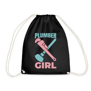 Plombière Fille - Sac de sport léger - noir - Devant