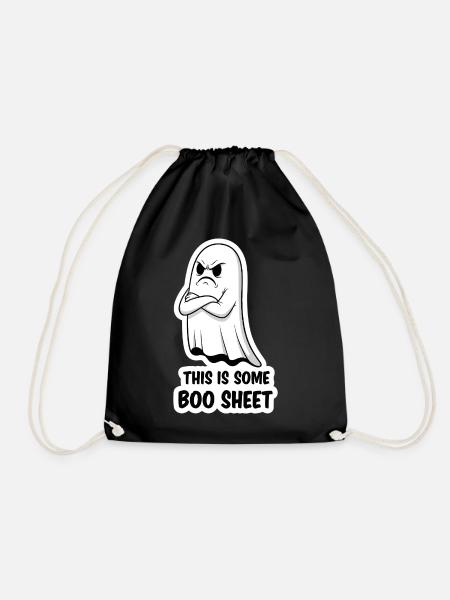 This Is Some Boo Sheet Cartoon Gespenst - Turnbeutel - Schwarz