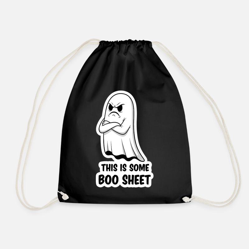 This Is Some Boo Sheet Cartoon Gespenst - Turnbeutel - Schwarz