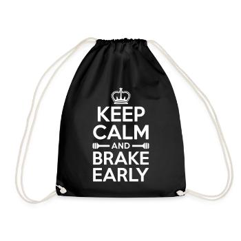 Driving instructor Driving school Cool driving instructor - Drawstring Bag - black - Front