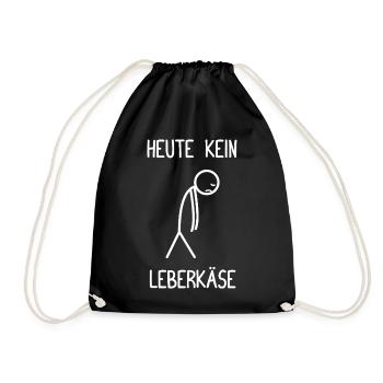 Pas de pain de viande aujourd’hui - Sac de sport léger - noir - Devant
