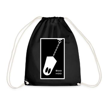 Ghost in chain - Drawstring Bag - black - Front