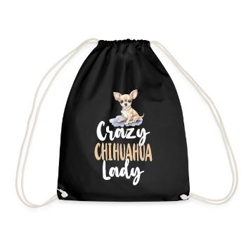 Chihuahua Chihuahueño Crazy - Drawstring Bag - black - Front