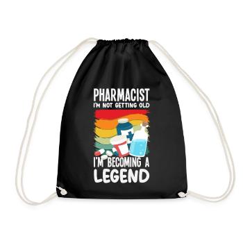 Rétro n’atteindra pas la pharmacie Pharmacist Old Legend - Sac de sport léger - noir - Devant