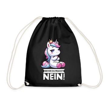 Avant que vous ne demandiez, pas de licorne licornes fan de licorne - Sac de sport léger - noir - Devant