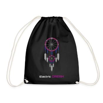 Neon Dreamcatcher - Drawstring Bag - black - Front