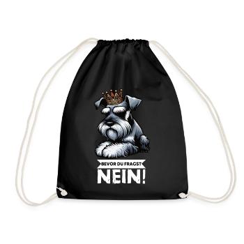Avant que vous ne demandiez Pas de Schnauzer Géant - Sac de sport léger - noir - Devant