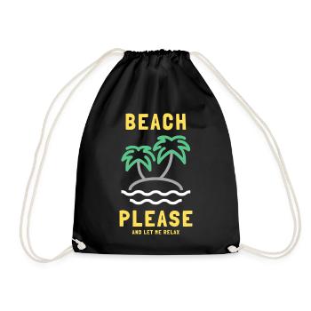 Plage, s’il te plaît, et laisse-moi me détendre - Sac de sport léger - noir - Devant