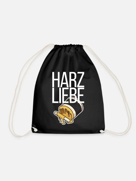 Harzliebe Handball Design - Turnbeutel - Schwarz