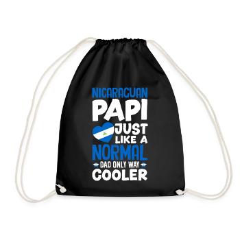 Fierté et Foyer du drapeau du Nicaragua - Sac de sport léger - noir - Devant
