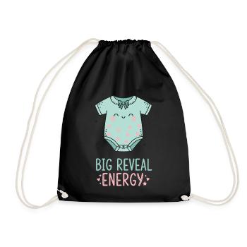 Révélation de sexe Grossesse Énergie - Sac de sport léger - noir - Devant