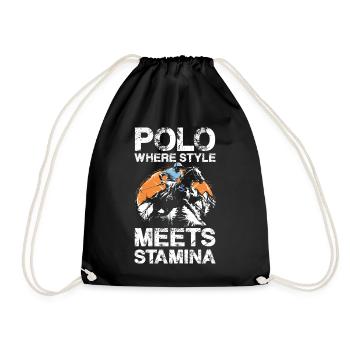 Polo où le style rencontre l’endurance - Sac de sport léger - noir - Devant
