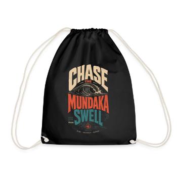 Mundaka Surfing - Drawstring Bag - black - Front