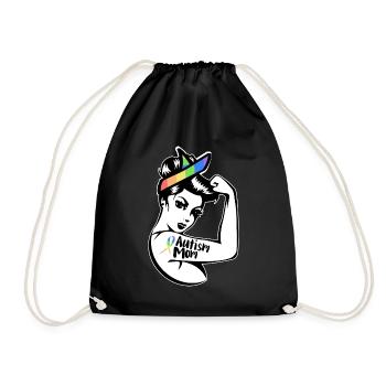 Autism Autistic - Drawstring Bag - black - Front