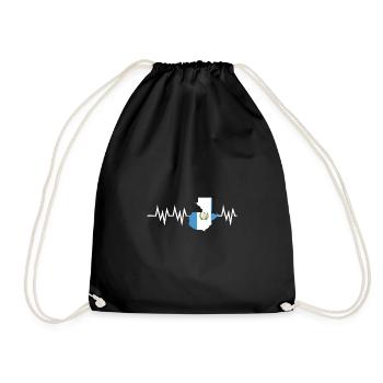 Guatemala drapeau guatémaltèque ADN I cadeau - Sac de sport léger - noir - Devant