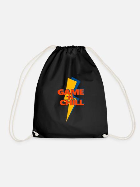 Game 'n Chill - Drawstring Bag - black