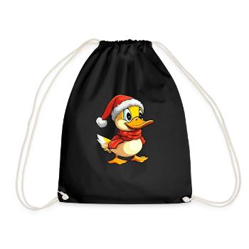 Canards de Noël - Sac de sport léger - noir - Devant