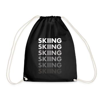 Sport Skiing - Turnbeutel - Schwarz - Vorne