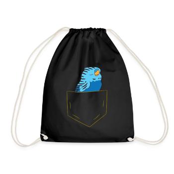 Perruche - Dans la poche poitrine / poche de chemise - Sac de sport léger - noir - Devant
