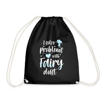 Fantasy Girl Magical Princess - Drawstring Bag - black - Front
