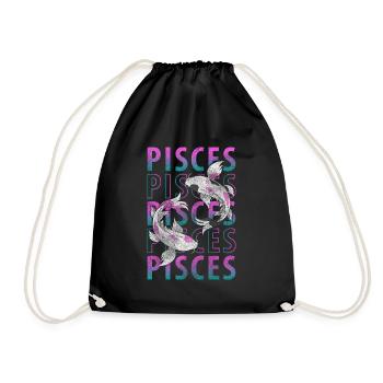 Zodiac Horoscope Constellation Zodiac - Drawstring Bag - black - Front