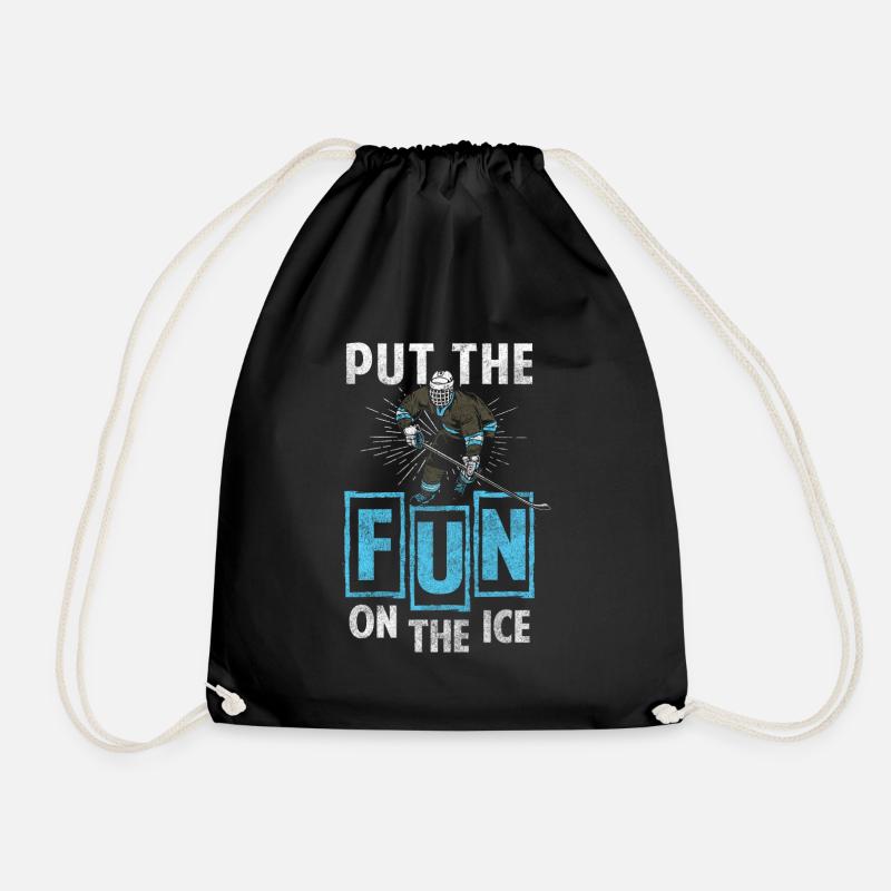 Hockey - Drawstring Bag - black